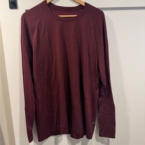 Lululemon Metal Vent Tech Long Sleeve Shirt - Maroon XL
